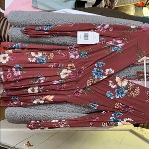 Mauve floral romper!